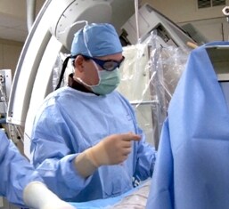 Eric Pena, MD, electrocardiolgy, performs a LARIAT procedure at Asante Rogue Regional Medical Center